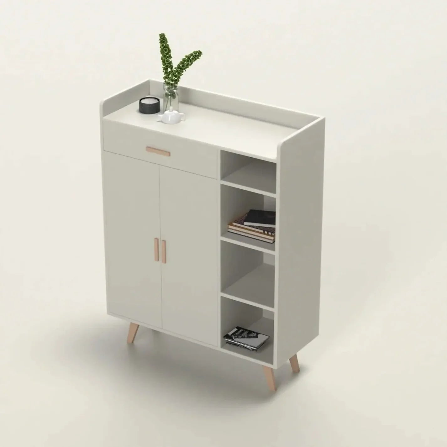 جزامات ارك خشبي مودرن ابيض fek0027