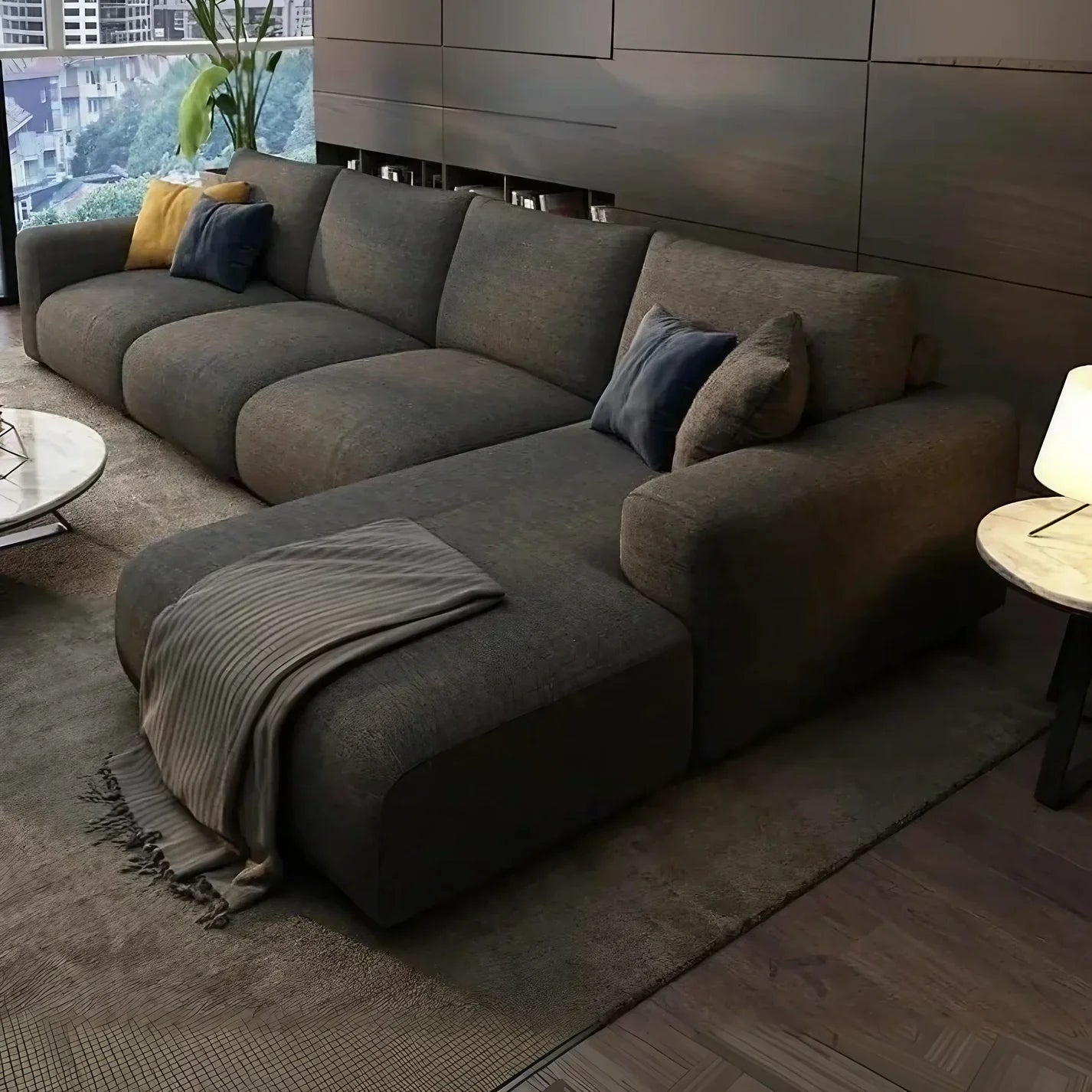 ركنة خشب زان مودرن بني عصري fek . fa027