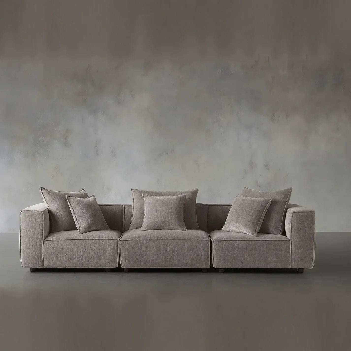 أريكة fek 0024 مودرن خشب زان - رمادي (250 سم)