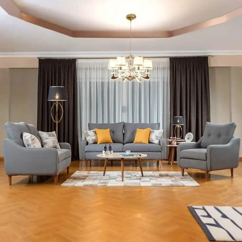 طقم انتريه 3 قطع, رمادي مودرن راقي fek. fa08
من فكره هوم 