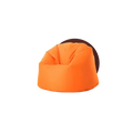 modern orange bean bag chair, high quality, detailed finishing, for home and office furniture