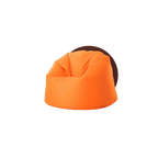 modern orange bean bag chair, high quality, detailed finishing, for home and office furniture