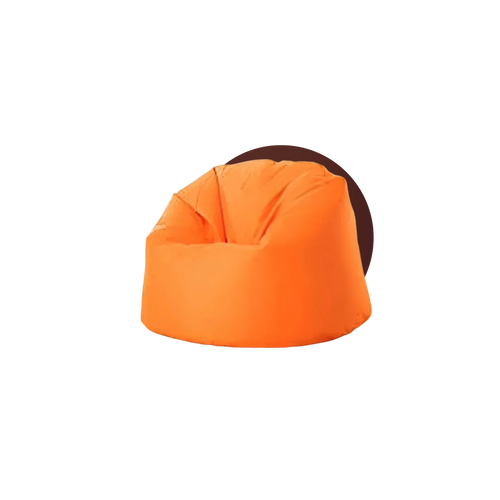 modern orange bean bag chair, high quality, detailed finishing, for home and office furniture