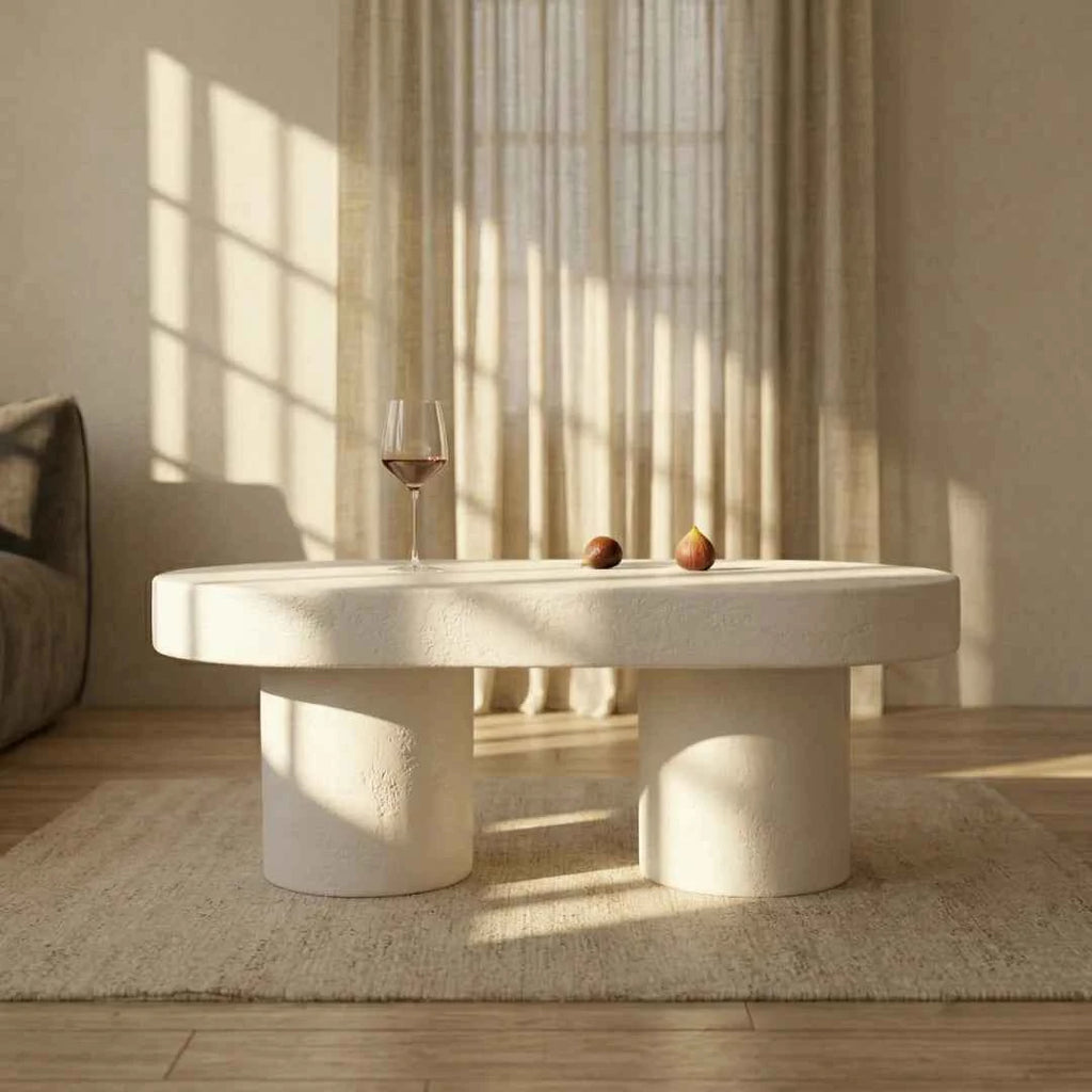 ترابيزة قهوة مودرن بتصميم كبسولة فخم – قطعة ديكور استثنائية