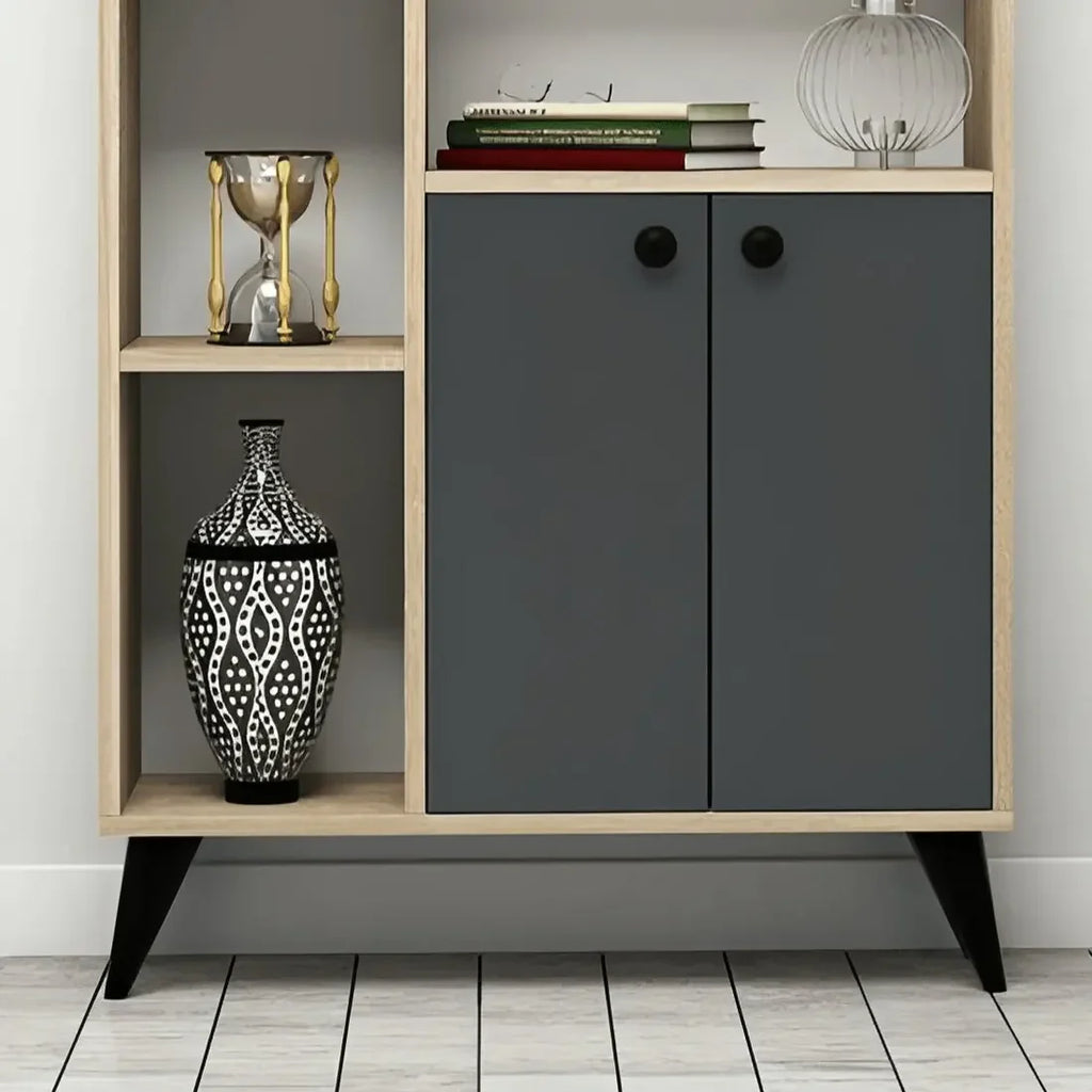 مكتبة رف مودرن  بني fek0089