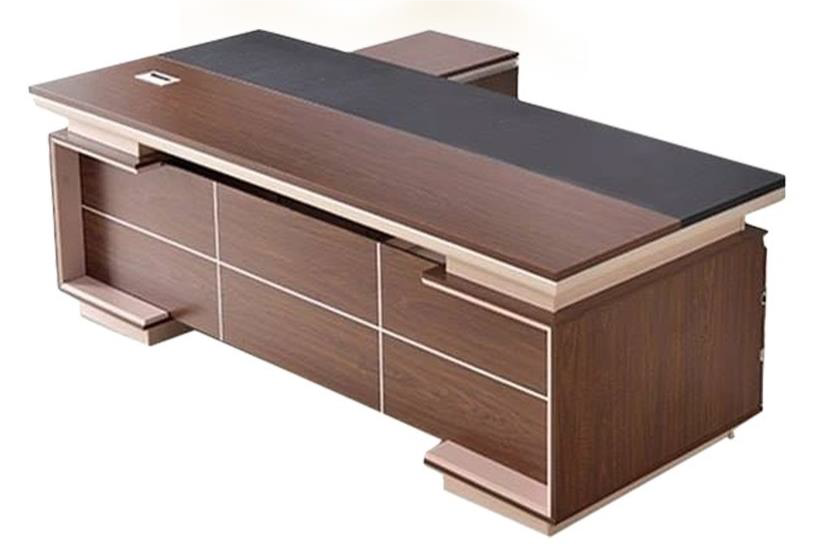 مكتب تنفيذي فاخر خشب MDF ميلامين مقاوم للماء والحرارة مقاس 180×80 سم - موديل FK-069