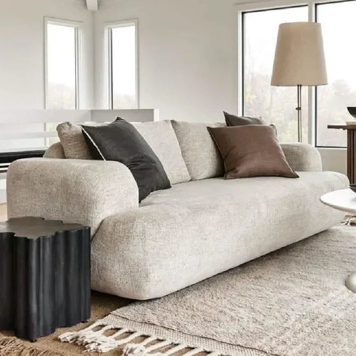 أريكة fek 0015 مودرن خشب زان - بيج (200 سم)