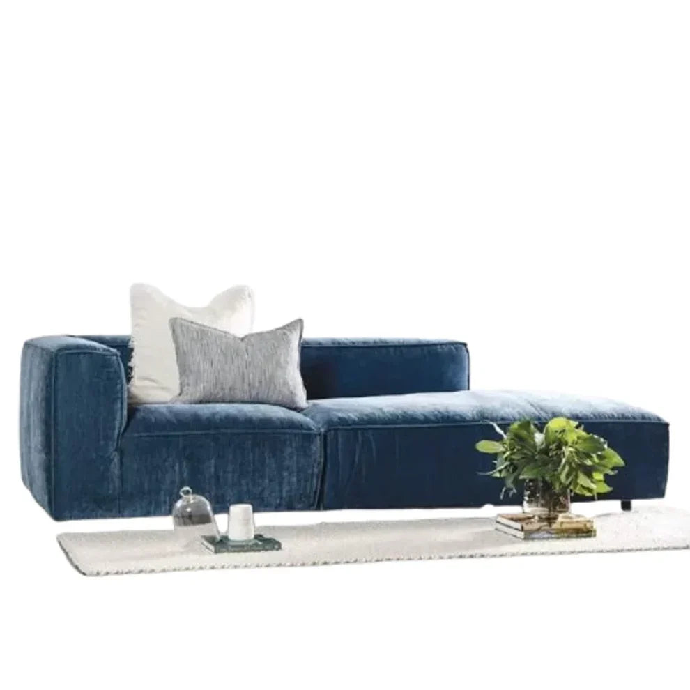 أريكة fek 0028 مودرن خشب زان - أزرق (230 سم)