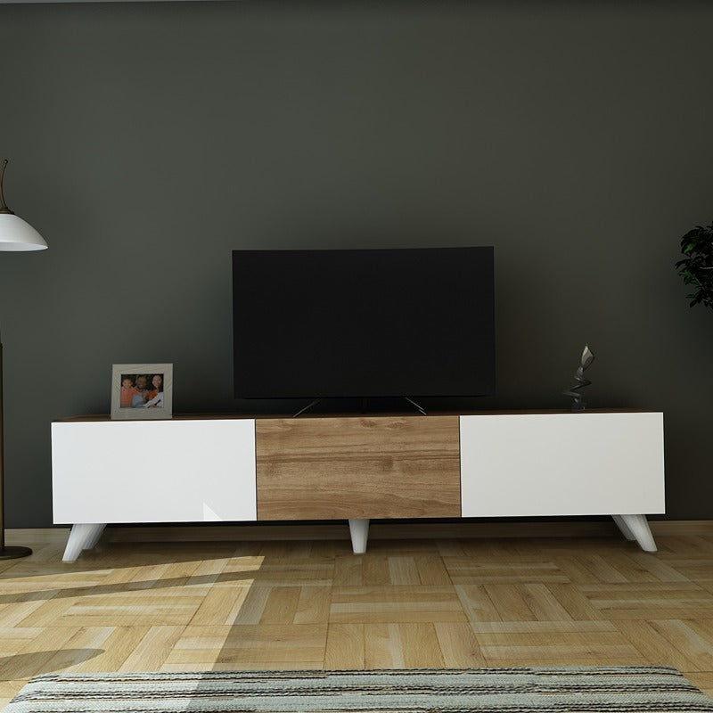 وحده تلفزيون,ابيض و خشبي عصري و مودرن fek004047
من فكره هوم