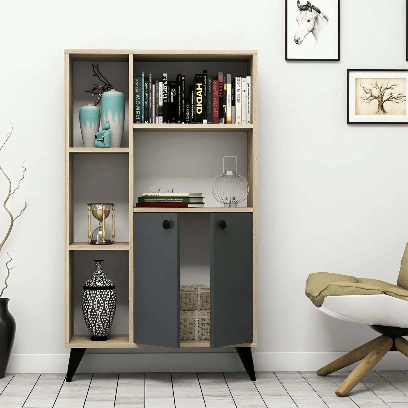 مكتبة رف مودرن  بني fek0089
من فكره هوم