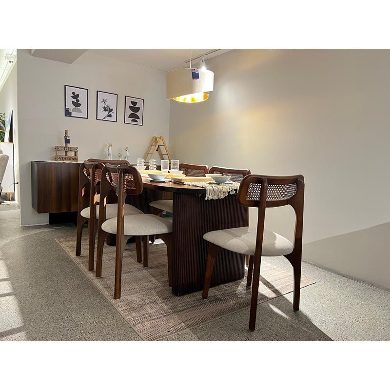 غرفة سفرة اليجانت مودرن بنيfek00268 - Fekra Home