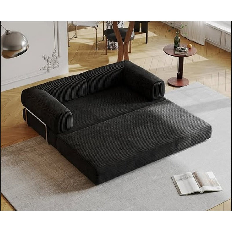 كنبه سرير من الاستيل و القطيفه المضلع، 200×100 سم - ألوان متعددة fae.fa072