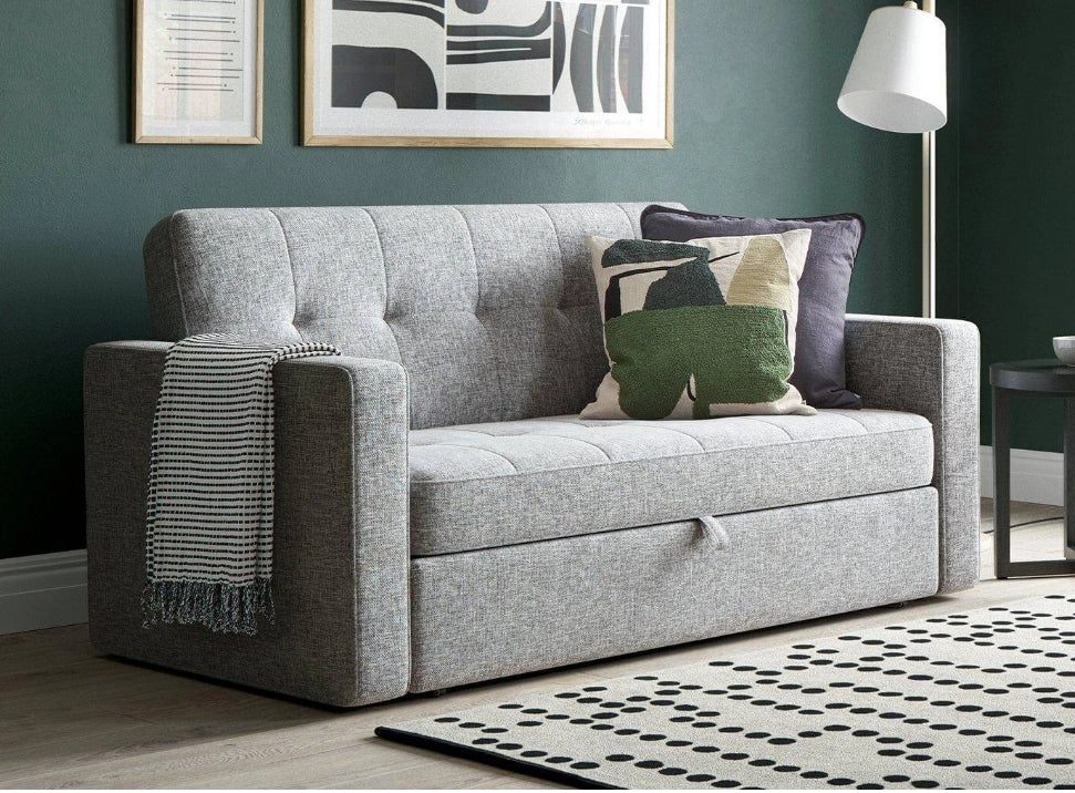 كنبة سرير مودرن , 220 سم, رمادي فاتح عصري fek. fa074