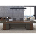 طاولة اجتماعات فاخرة خشب MDF ميلامين مقاوم للماء والحرارة مقاس 240×120 سم - موديل FK-023