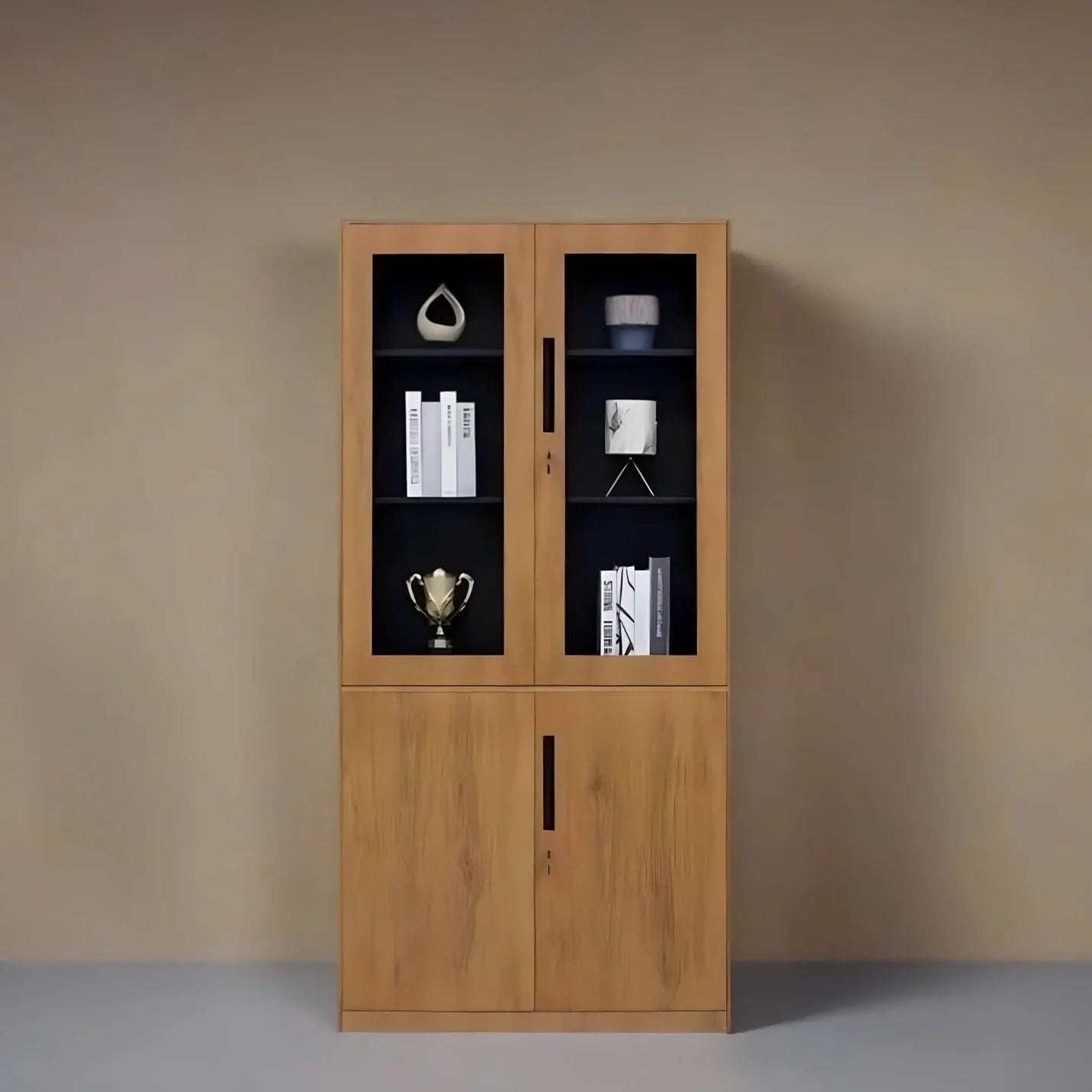 مكتبه رويال وود مودرن بني فاتح fek0090