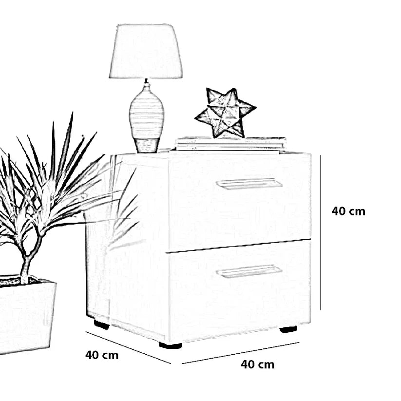 كومود لوفتي مودرن راقي ابيض fek0088