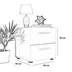 كومود لوفتي مودرن راقي ابيض fek0088