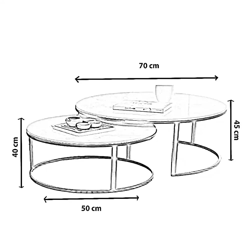 طقم ترابيزة ستيل، قطعتين مودرن ابيض fek . fa036