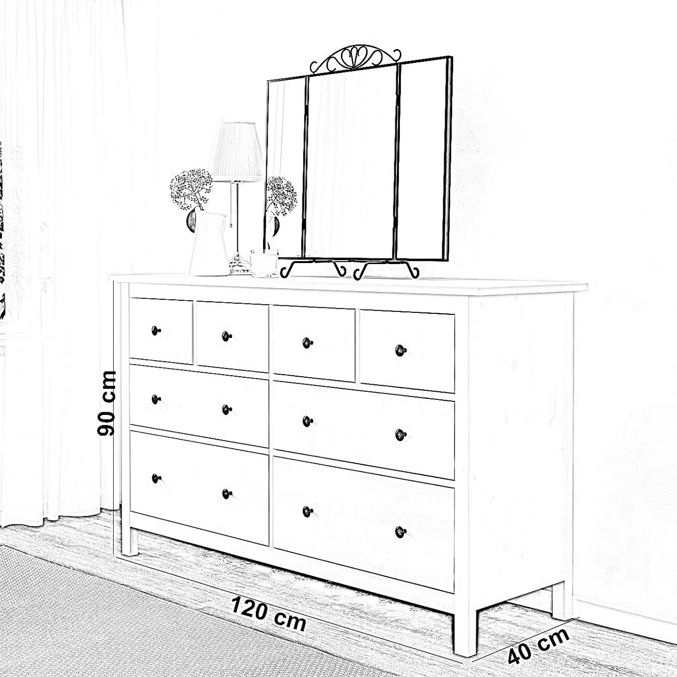 وحدات ادراج كيو راقي مودرن ابيض  fek0024