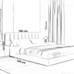 سرير  خشب كونتر مودرن عصري fek.fa0098،