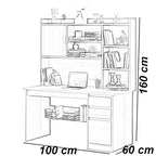 مكتب عمل مودرن خشب MDF تايواني مقاس 160×60 سم