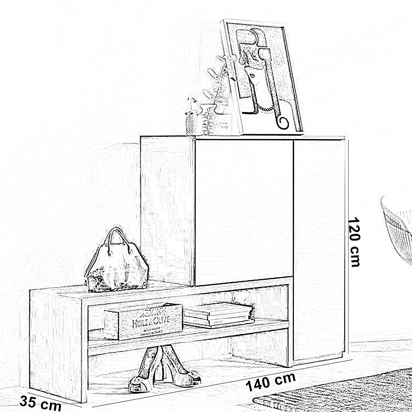 جزامات  تيك مودرن راقي اسود / بني fek0050