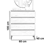 |وحدات ادراج اوربنا مودرن رااقي  بني fek0019