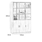 مكتبه هيريتج شيلفز مودرن خشبي fek0091